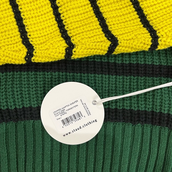 NWT Staud Cropped Hampton Sweater - Picture 7 of 9